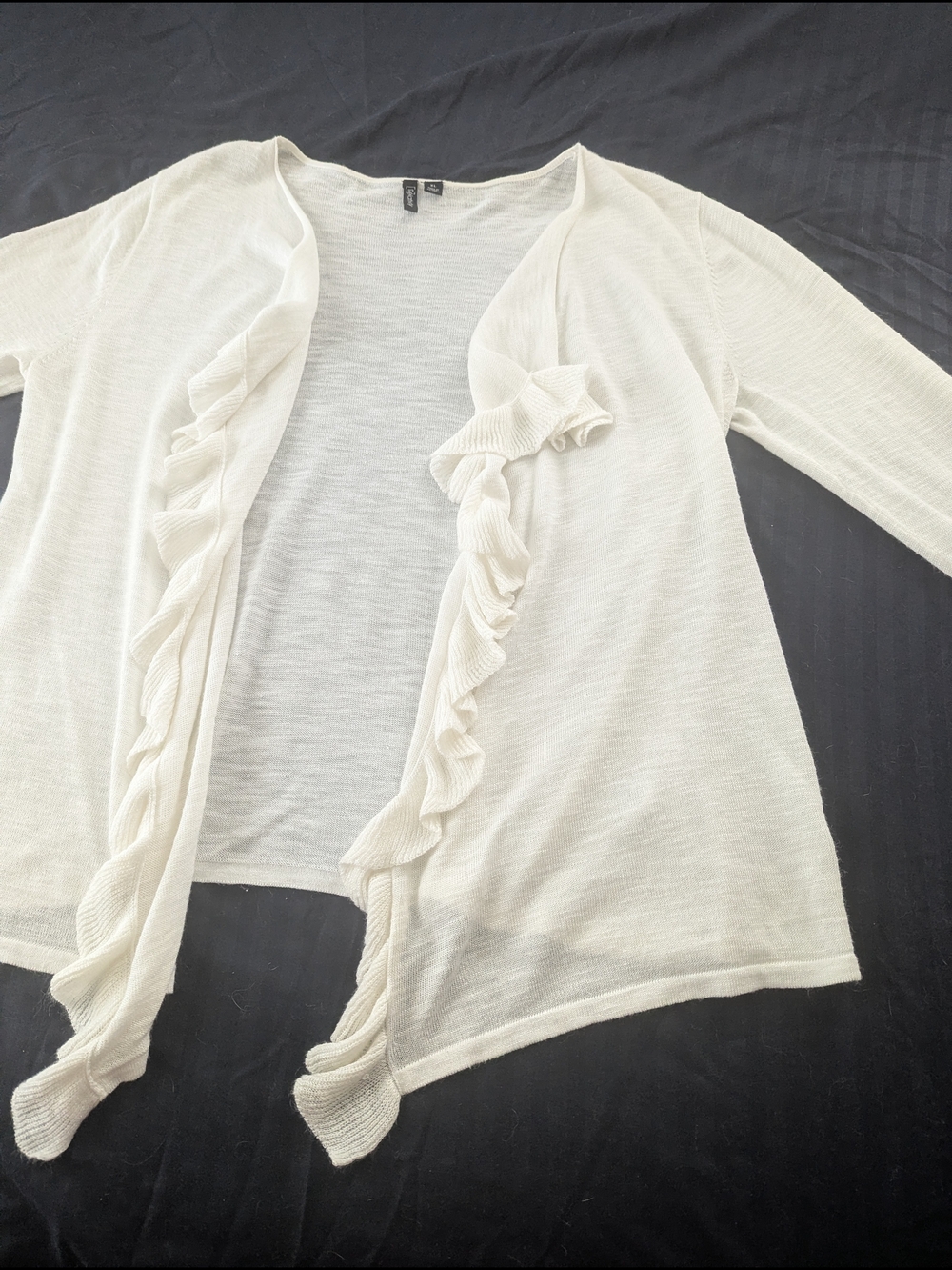 Relativity Ruffled Front Cardigan - Picture 2 of 8